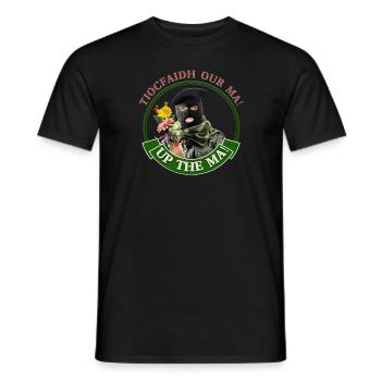 Up the ma funny Irish rebel Mothers day gift - Men's T-Shirt - black - Front - AI Model Male 178 light (178cm)