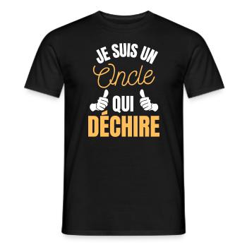 I'm an uncle who tears - Men's T-Shirt - black - Front - AI Model Male 178 light (178cm)