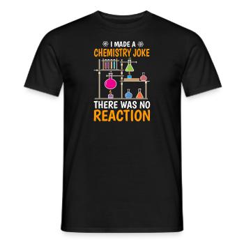Expérience de chimie avec science physique - T-shirt homme - noir - Devant - AI Model Male 178 light (178cm)