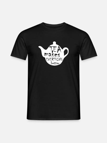 Ora del tè - T-shirt uomo - nero