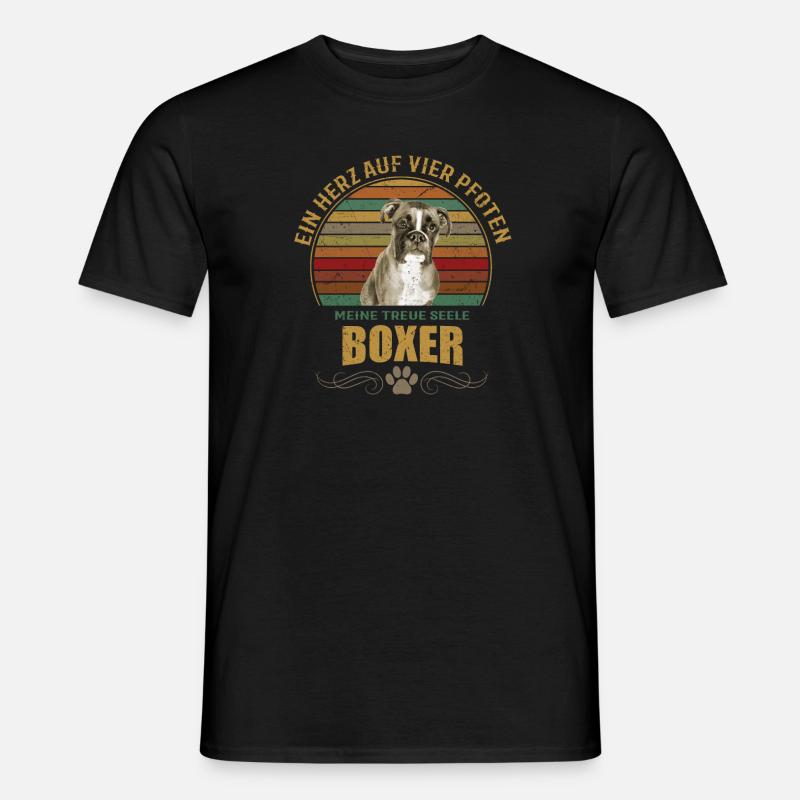Boxer - Männer T-Shirt - Schwarz
