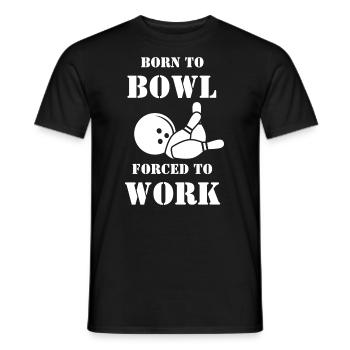 Bowling Bowling Ball Bowling Alley Bowling Players - Men's T-Shirt - black - Front - AI Model Male 178 light (178cm)