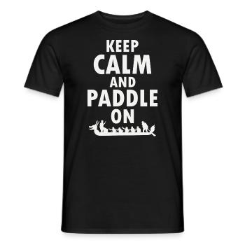 Dragon Boat Racing Crew Paddlers Water Sport - Men's T-Shirt - black - Front - AI Model Male 178 light (178cm)
