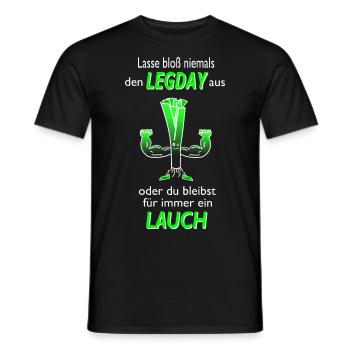 Lauch Kraftsport Fitness Fitnessstudio Gym Lustig - Männer T-Shirt - Schwarz - Vorne - AI Model Male 178 light (178cm)