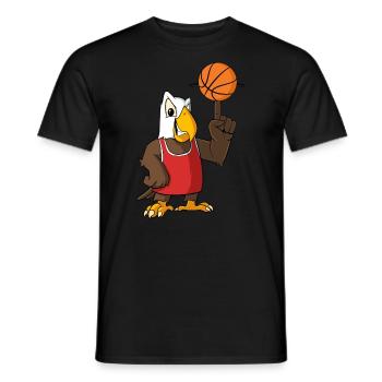 Maillot de basket-ball Bald Eagle - T-shirt homme - noir - Devant - AI Model Male 178 light (178cm)