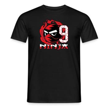 Kinder Ninja 9. Geburtstag Junge 9 Jahre alt - Männer T-Shirt - Schwarz - Vorne - AI Model Male 178 light (178cm)
