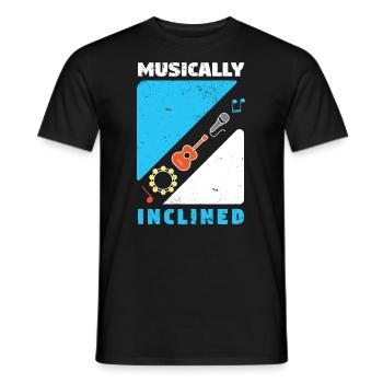 Musician Music Rhythm Clef - Men's T-Shirt - black - Front - AI Model Male 178 light (178cm)