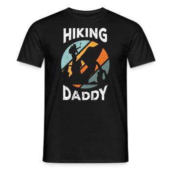 Climbing Climbers Mountains Climbing Wall Kletterdad - Men's T-Shirt - black - Front - AI Model Male 178 light (178cm)