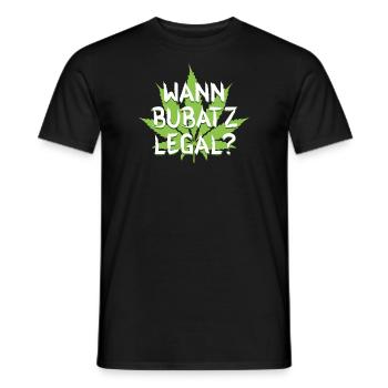Bubatz - Männer T-Shirt - Schwarz - Vorne - AI Model Male 178 light (178cm)