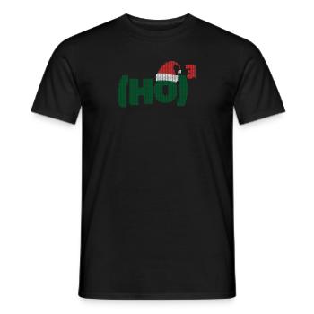 Ho Ho Ho Wortwitz Ho³ Chemise du Père Noël - T-shirt homme - noir - Devant - AI Model Male 178 light (178cm)