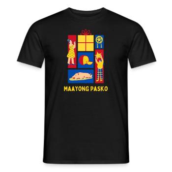 Maayong Pasko Weihnachten Filipino Style - Männer T-Shirt - Schwarz - Vorne - AI Model Male 178 light (178cm)