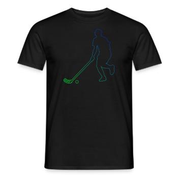 Unihockeyspielen Hockey Unihockey Innebandy - Männer T-Shirt - Schwarz - Vorne - AI Model Male 178 light (178cm)
