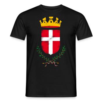 Armoiries de Novare - T-shirt homme - noir - Devant - AI Model Male 178 light (178cm)