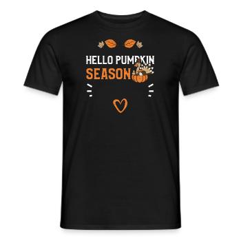 Hello Pumpkin Season - Men's T-Shirt - black - Front - AI Model Male 178 light (178cm)