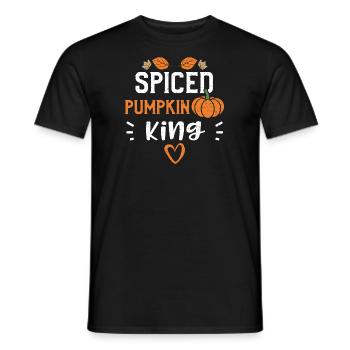 Spiced Pumpkin King - Pumpkin - Männer T-Shirt - Schwarz - Vorne - AI Model Male 178 light (178cm)