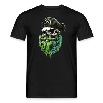 Vieil homme à la barbe et au chapeau - T-shirt homme - noir - Devant - AI Model Male 178 light (178cm)
