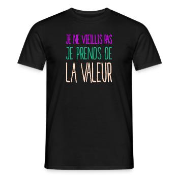 Célébrer l'âge et la sagesse femmes, filles - T-shirt homme - noir - Devant - AI Model Male 178 light (178cm)