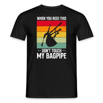 Conception de cornemuse pour Scotland Pride et cornemuse - T-shirt homme - noir - Devant - AI Model Male 178 light (178cm)