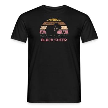 black sheep - Schwarzes Schaf - Männer T-Shirt - Schwarz - Vorne - AI Model Male 178 light (178cm)