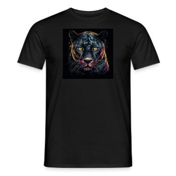LA PANTHÈRE NOIRE - T-shirt homme - noir - Devant - AI Model Male 178 light (178cm)