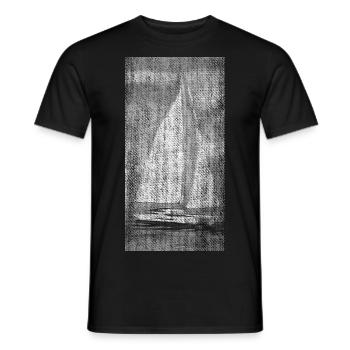 Catamaran Catamaran Sailor Wind Waves - Men's T-Shirt - black - Front - AI Model Male 178 light (178cm)