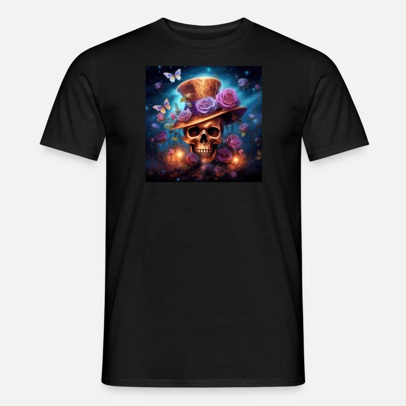 SCHÄDEL FANTASY SCHÄDEL SCHÄDEL SCHÄDEL - Männer T-Shirt - Schwarz