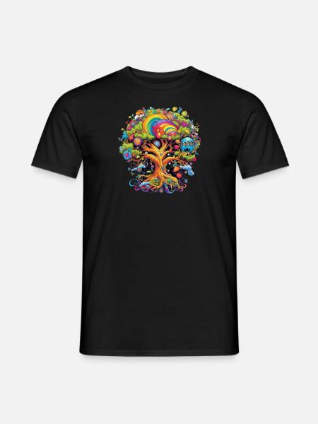 ZEN TREE OF LIFE - Men's T-Shirt - black