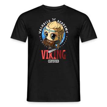 Viking certified - Guerrière - T-shirt homme - noir - Devant - AI Model Male 178 light (178cm)