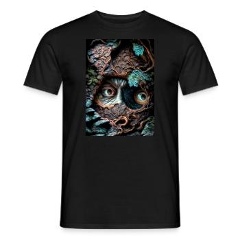 Rooted - Men's T-Shirt - black - Front - AI Model Male 178 light (178cm)