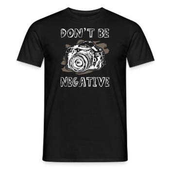 Ne soyez pas un photographe négatif - T-shirt homme - noir - Devant - AI Model Male 178 light (178cm)