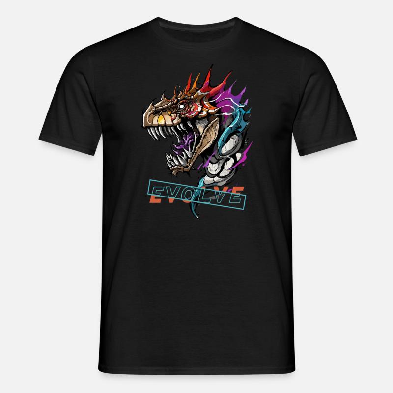 Dragon's Evolution Roar - Men's T-Shirt - black