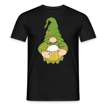 Hops Gnome - Men's T-Shirt - black - Front - AI Model Male 178 light (178cm)