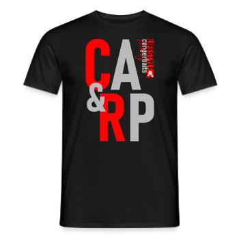 Karpfen-König: Das Perfekte Geschenk für Angelfans - Männer T-Shirt - Schwarz - Vorne - AI Model Male 178 light (178cm)