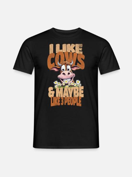 vache vaches dicton drôle - T-shirt homme - noir