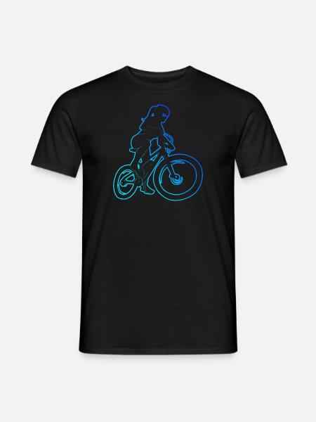 Ciclismo Ciclismo MTB Ciclista Mujer Mountainbik - Camiseta hombre - negro