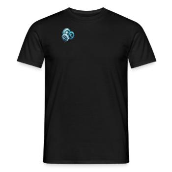 Engrenages Polygone - T-shirt homme - noir - Devant - AI Model Male 178 light (178cm)