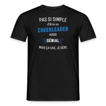 Tolle Cheerleaderin - Männer T-Shirt - Schwarz - Vorne - AI Model Male 178 light (178cm)