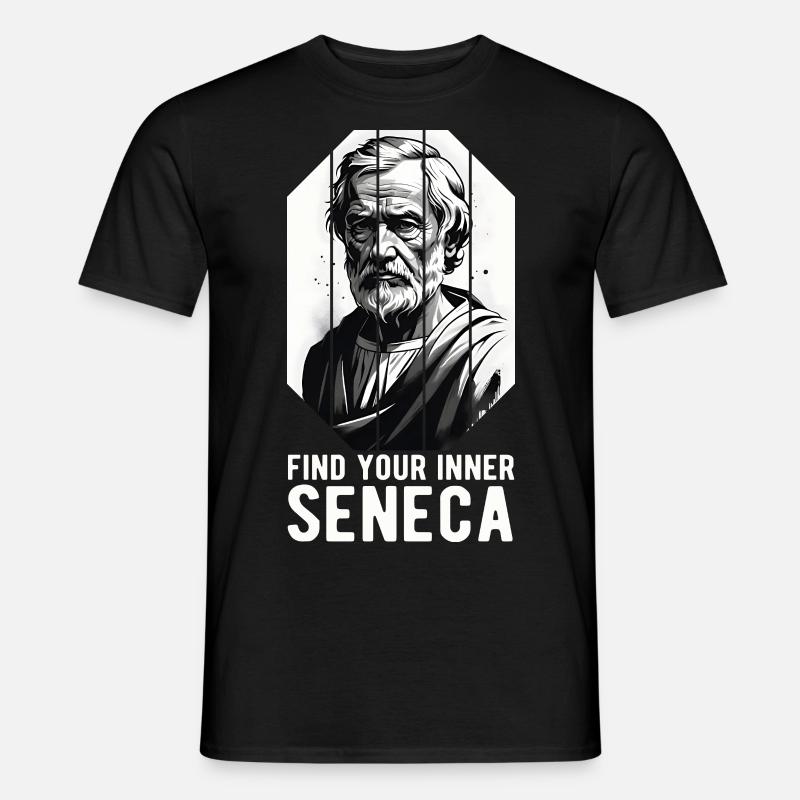 Seneca Stoicism Stoic Philosopher - Men’s T-shirt - black