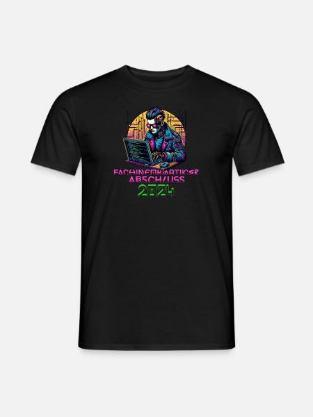 Fachinformatiker Abschluss Softwareentwickler Code - Männer T-Shirt - Schwarz
