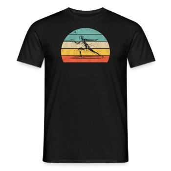 Fechten Duell - Männer T-Shirt - Schwarz - Vorne - AI Model Male 178 light (178cm)