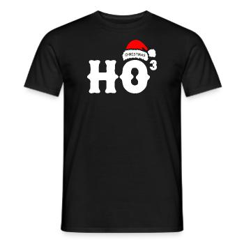 HoHoHo Noël - T-shirt homme - noir - Devant - AI Model Male 178 light (178cm)