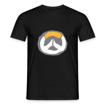 Overwatch logo paint - T-shirt homme - noir - Devant - AI Model Male 178 light (178cm)