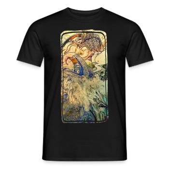 Raven - Men's T-Shirt - black - Front - AI Model Male 178 light (178cm)