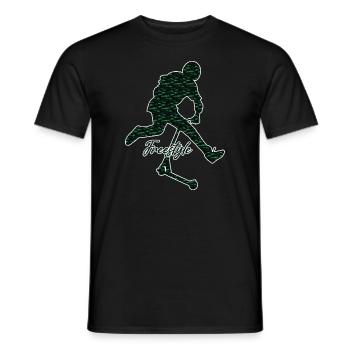 Freestyle-Roller - Männer T-Shirt - Schwarz - Vorne - AI Model Male 178 light (178cm)