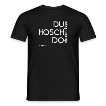 Lustiger Spruch im Vorarlberger Dialekt Geschenk - Männer T-Shirt - Schwarz - Vorne - AI Model Male 178 light (178cm)