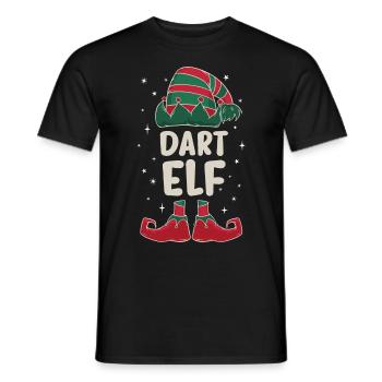 Darts Eleven Family Partners Christmas Gift - Men's T-Shirt - black - Front - AI Model Male 178 light (178cm)