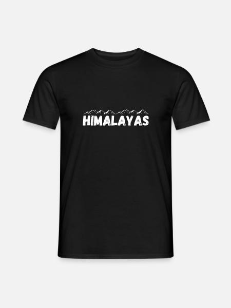 Himalayas Mountain Range - Men's T-Shirt - black