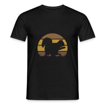 Écureuil - T-shirt homme - noir - Devant - AI Model Male 178 light (178cm)