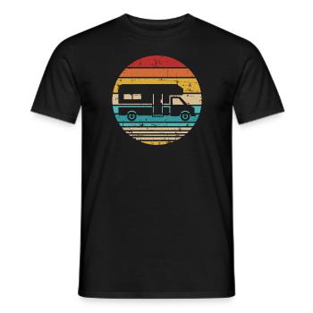 Camping-car - T-shirt homme - noir - Devant - AI Model Male 178 light (178cm)