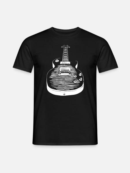 Guitar - Les Paul - Men's T-Shirt - black